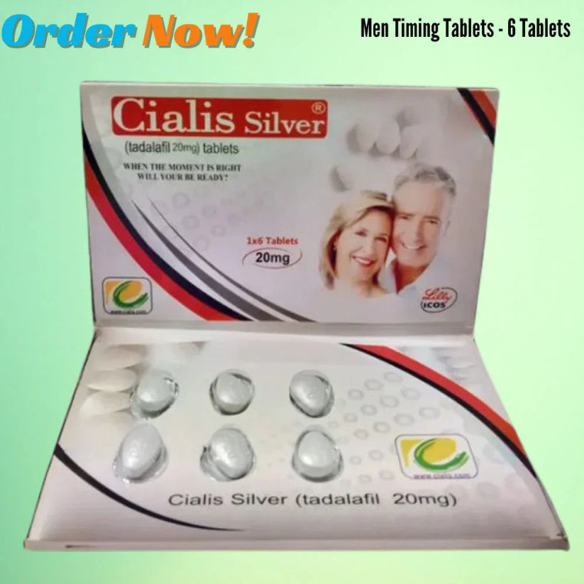 C!alis Silver 20mg 6 Tablet Book (Made In UK)